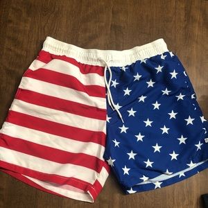 Men’s American Flag Bathing Suit